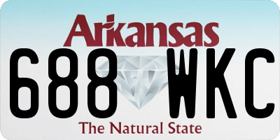 AR license plate 688WKC
