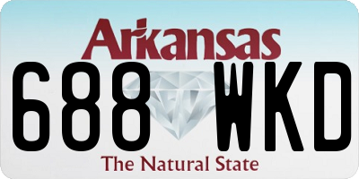 AR license plate 688WKD