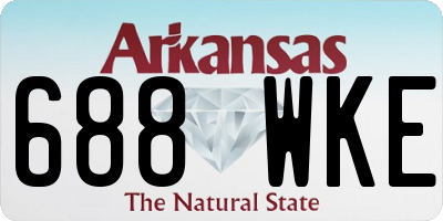 AR license plate 688WKE