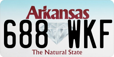 AR license plate 688WKF