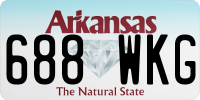 AR license plate 688WKG