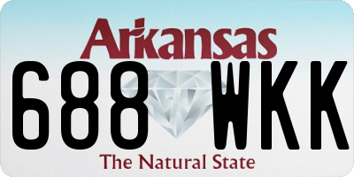 AR license plate 688WKK