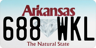 AR license plate 688WKL