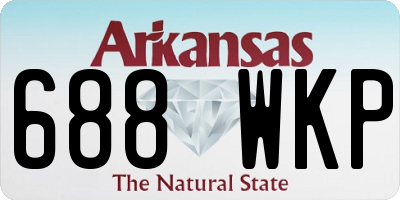 AR license plate 688WKP