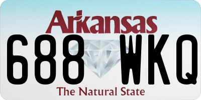 AR license plate 688WKQ