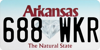 AR license plate 688WKR
