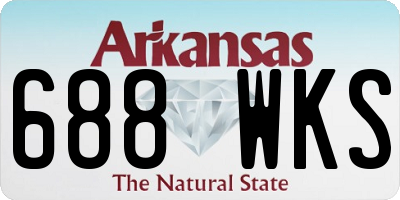 AR license plate 688WKS