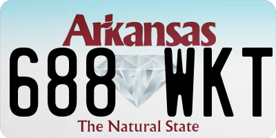 AR license plate 688WKT