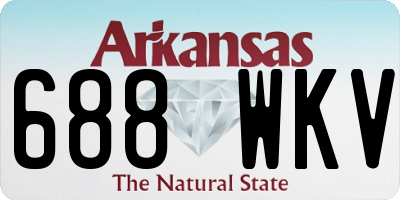 AR license plate 688WKV