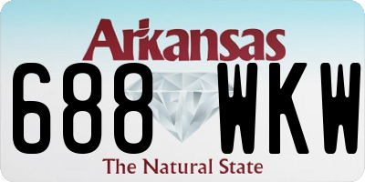 AR license plate 688WKW