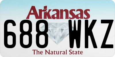 AR license plate 688WKZ