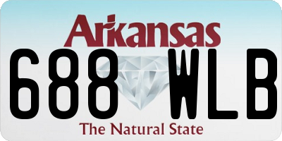 AR license plate 688WLB