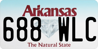 AR license plate 688WLC