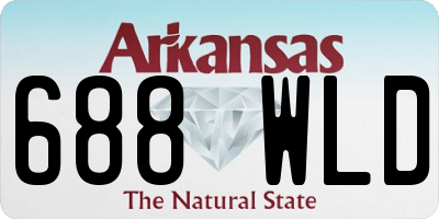 AR license plate 688WLD