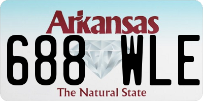 AR license plate 688WLE