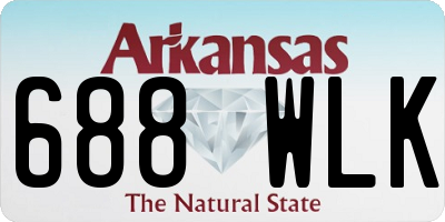 AR license plate 688WLK