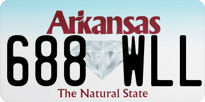 AR license plate 688WLL