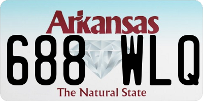 AR license plate 688WLQ