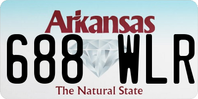 AR license plate 688WLR