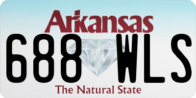 AR license plate 688WLS