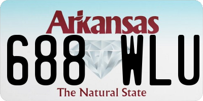 AR license plate 688WLU