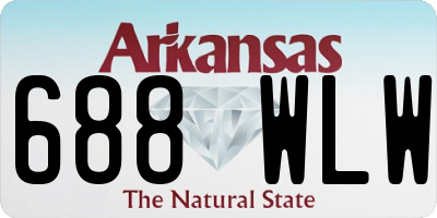 AR license plate 688WLW