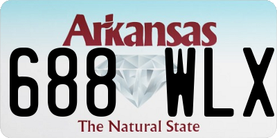 AR license plate 688WLX