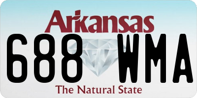AR license plate 688WMA
