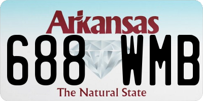 AR license plate 688WMB