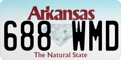 AR license plate 688WMD