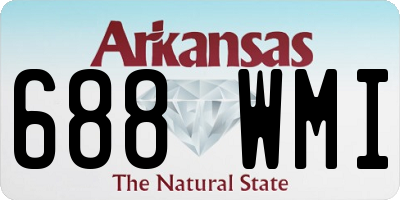 AR license plate 688WMI