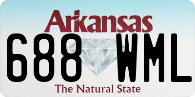 AR license plate 688WML