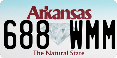 AR license plate 688WMM