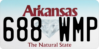 AR license plate 688WMP