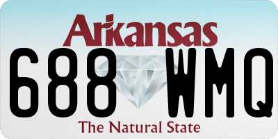 AR license plate 688WMQ