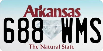 AR license plate 688WMS
