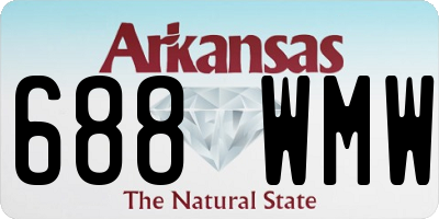 AR license plate 688WMW