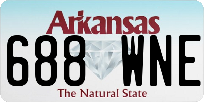 AR license plate 688WNE