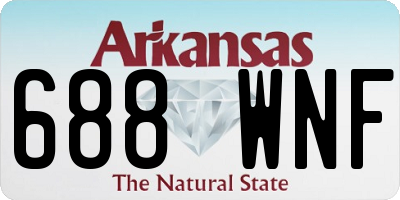 AR license plate 688WNF