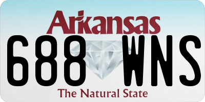 AR license plate 688WNS