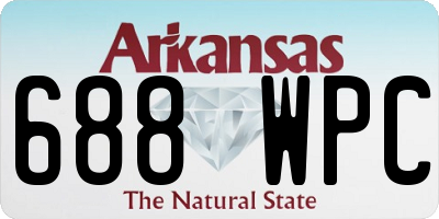 AR license plate 688WPC