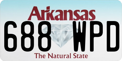 AR license plate 688WPD