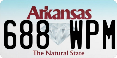 AR license plate 688WPM