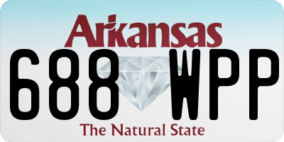 AR license plate 688WPP