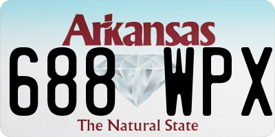 AR license plate 688WPX