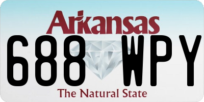 AR license plate 688WPY