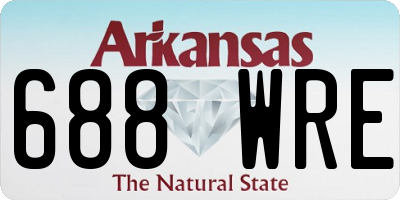 AR license plate 688WRE