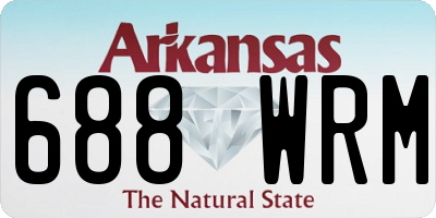 AR license plate 688WRM