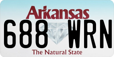 AR license plate 688WRN