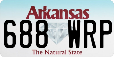 AR license plate 688WRP